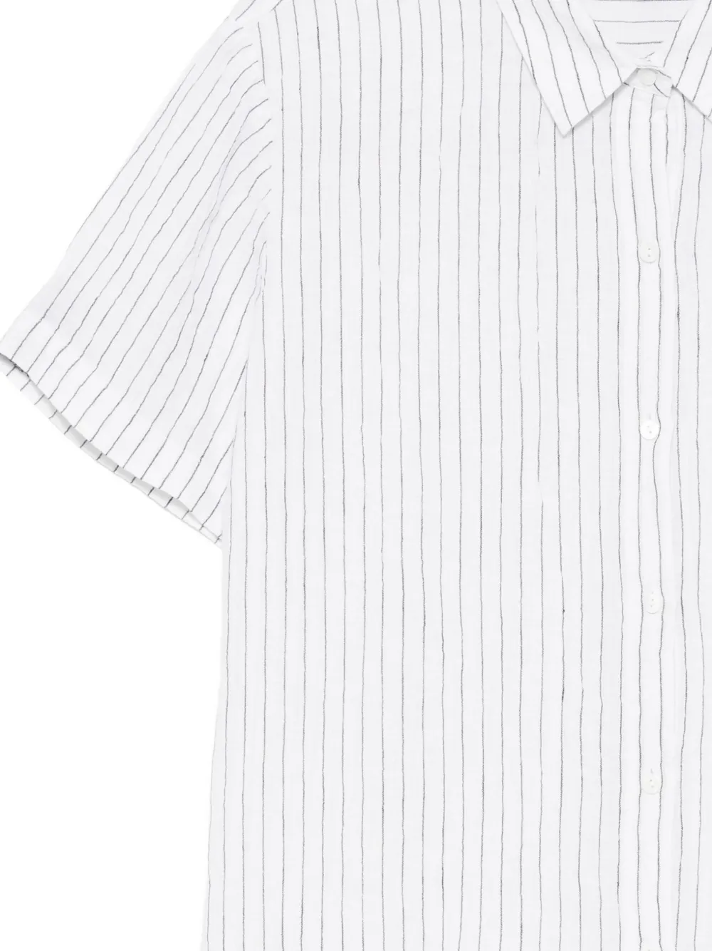 Eileen Fisher Blouse met korte mouwen WHITE BLACK