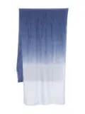 Eileen Fisher hand-dyed silk scarf - Blue