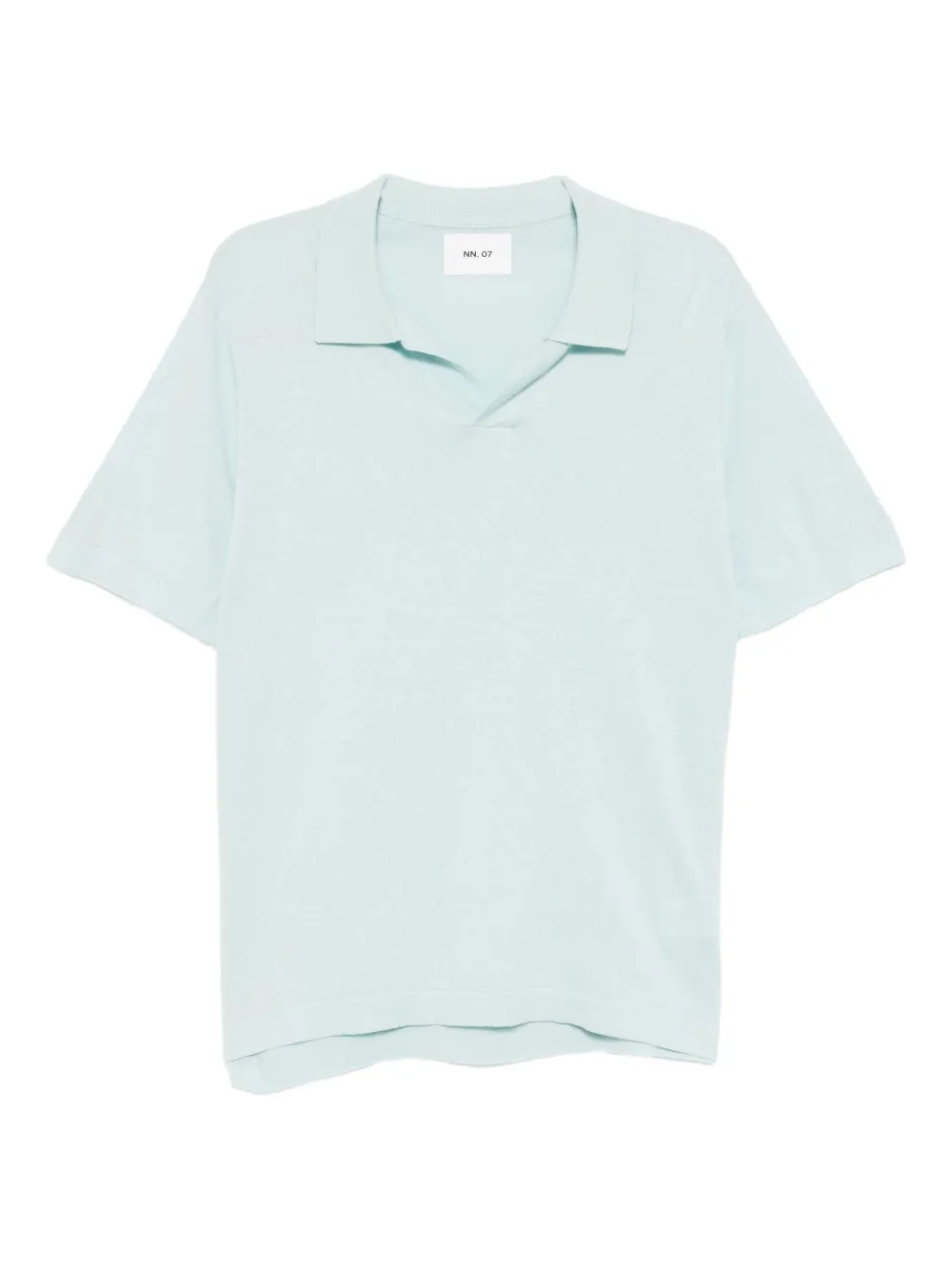 NN07 Ryan knitted blend T-shirt | Blue | Image 1