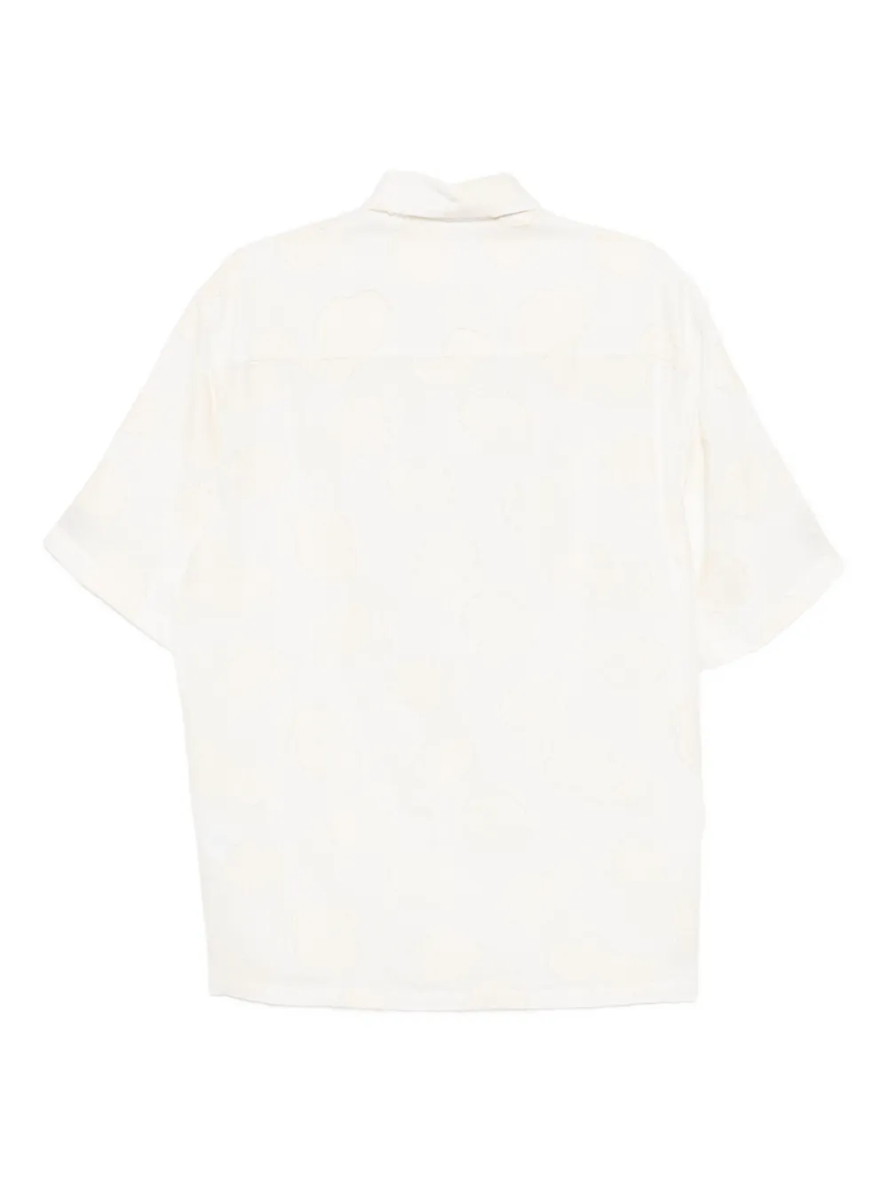 NN07 all-over motif embroidery shirt - Beige
