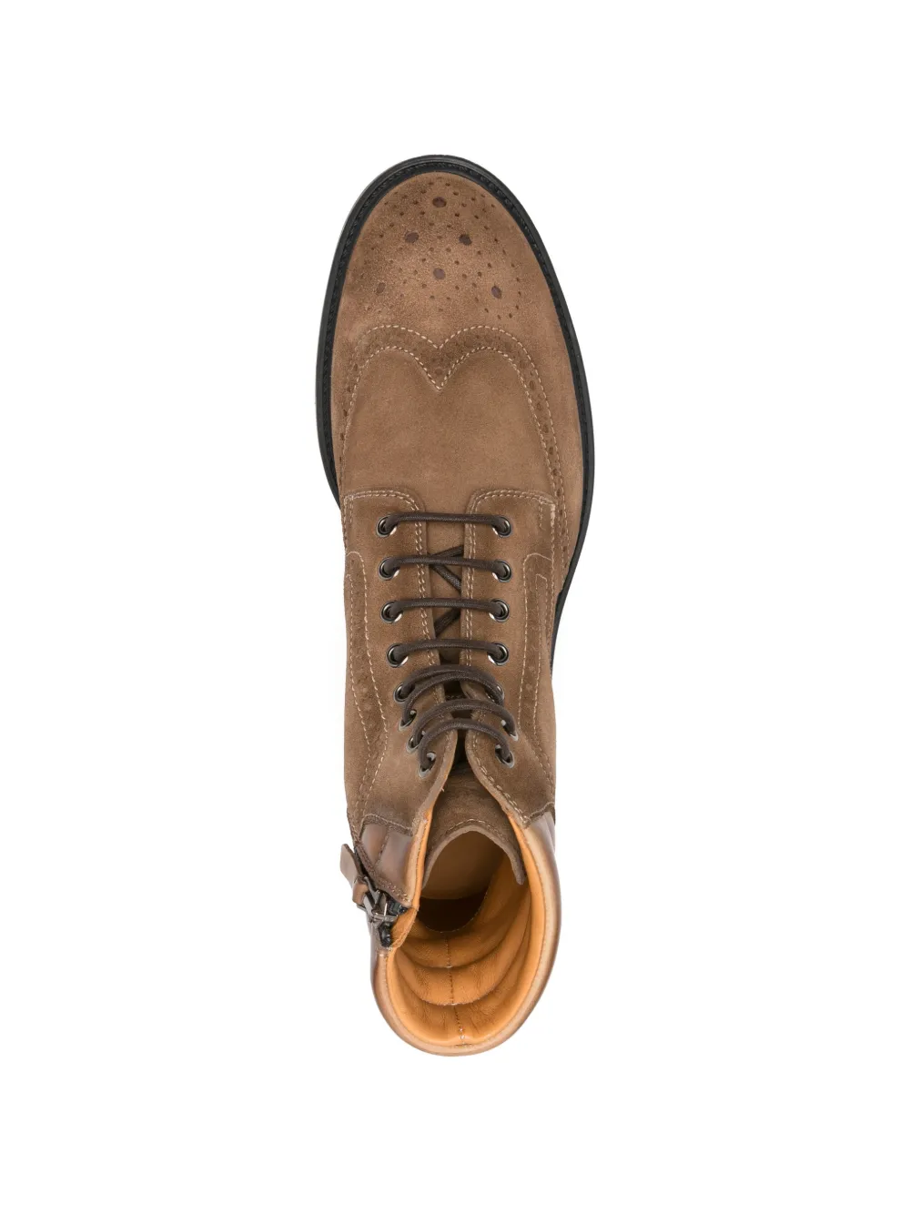 Magnanni Suède brogue sneakers Bruin