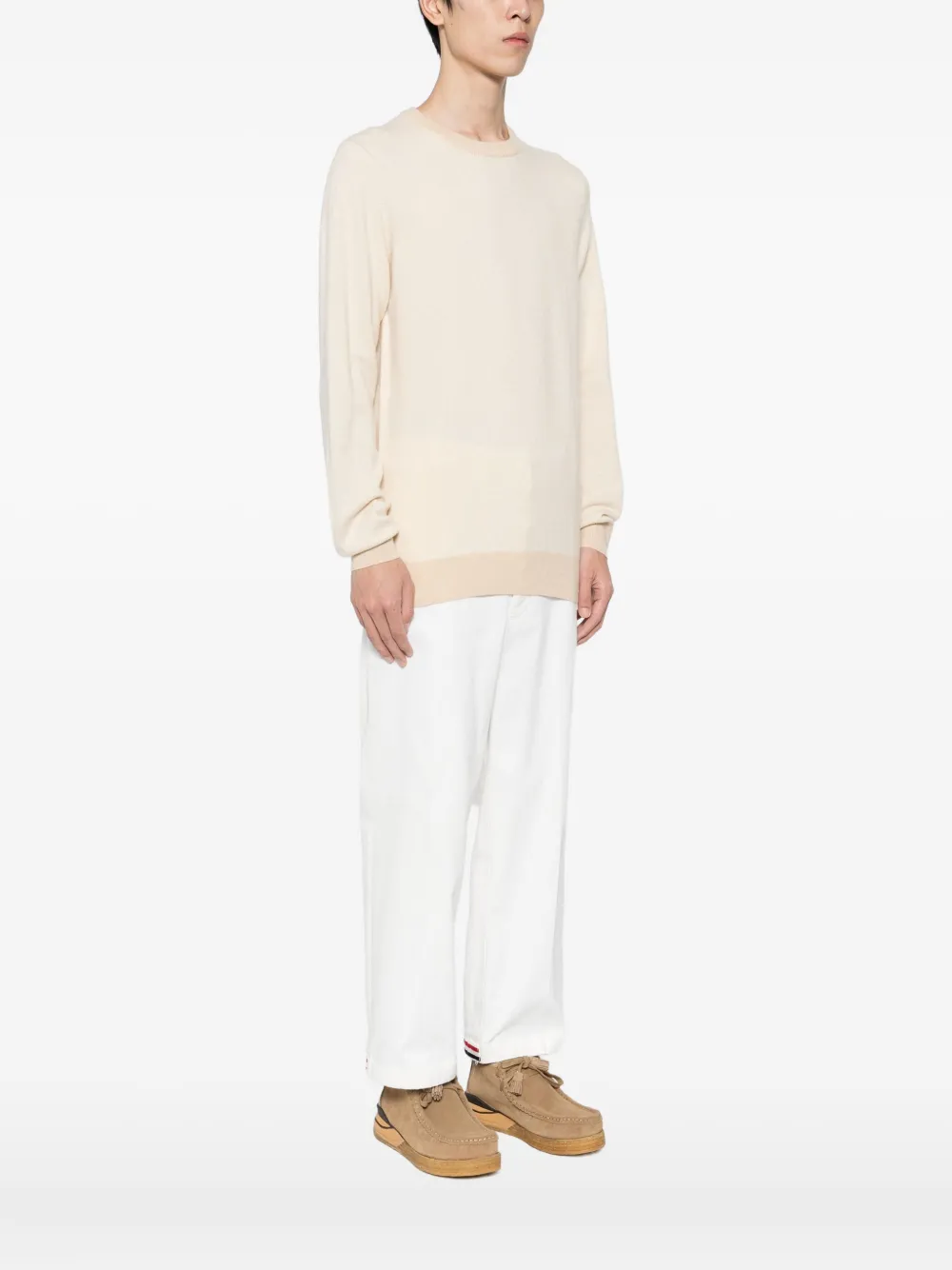 Aurélien Cashmere Jumper In Neutral