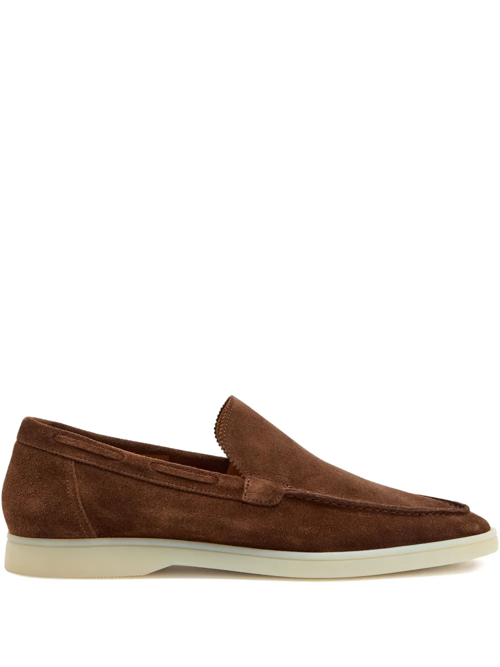 Aurélien Suede Leather Loafers In Brown