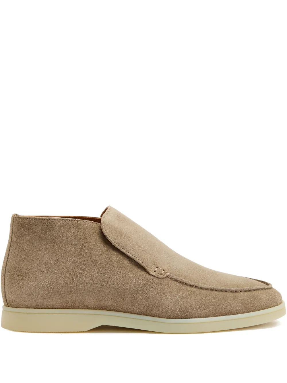Aurélien City Suede Slip-on Loafers In Neutral