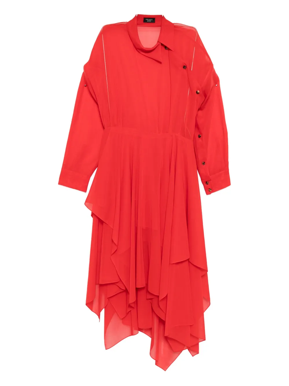 A.w.a.k.e. Organza Dress In Red