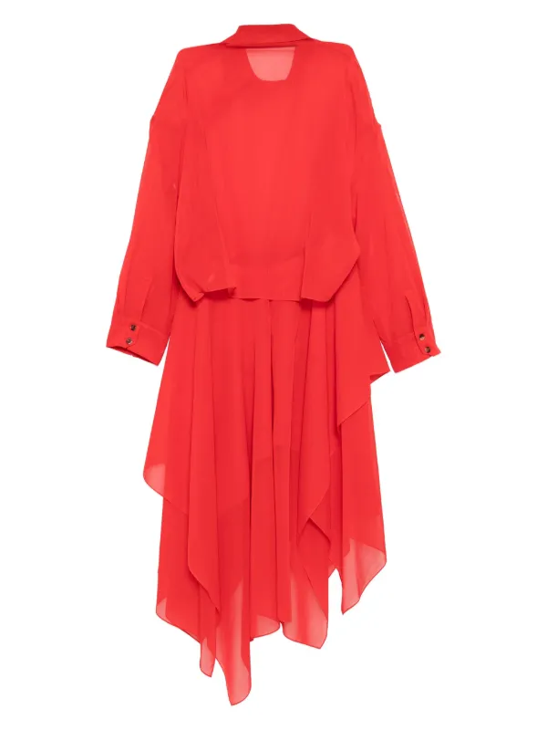 strapless open back dress BCBGMAXAZRIA Azalea Tiered Ruffle Silk Dress – Runway Catalog main image 0