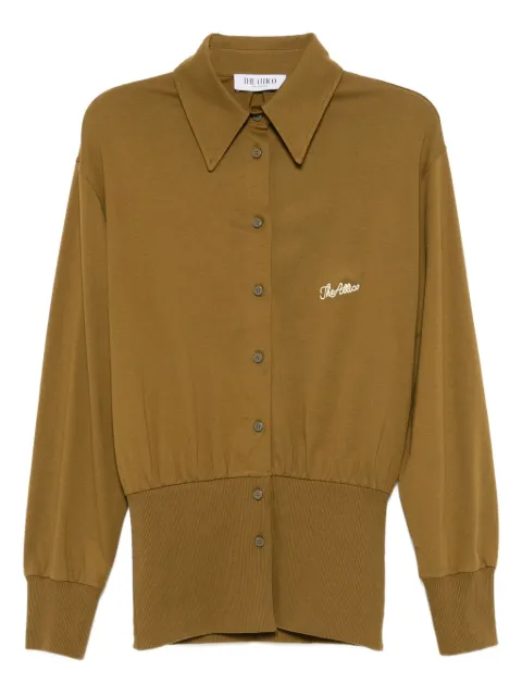 The Attico logo-embroidered shirt