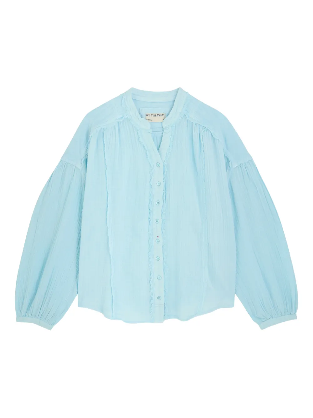 Free People Valley Double button shirt - Blau