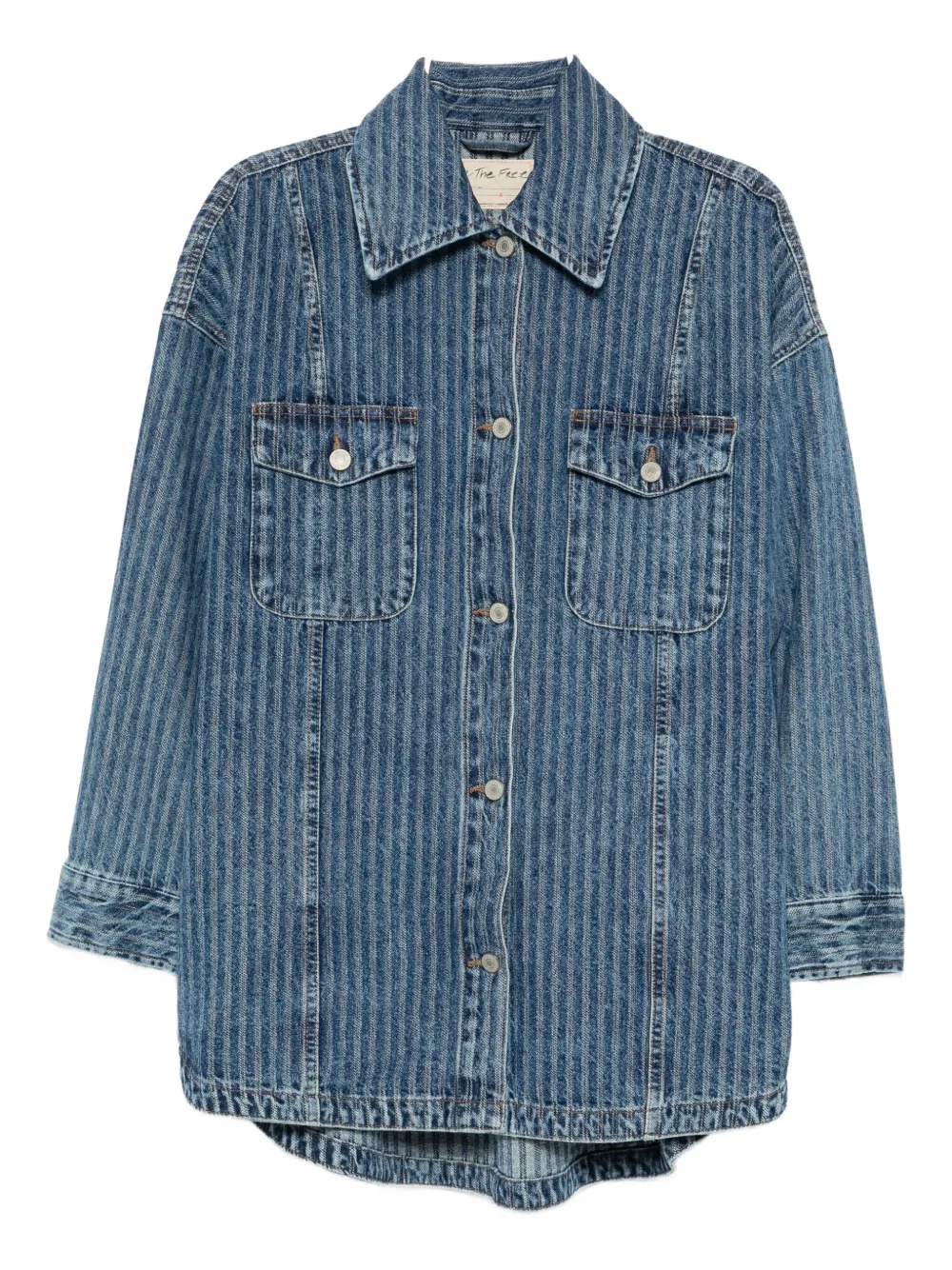 Free People Dunes shirtjack Blauw