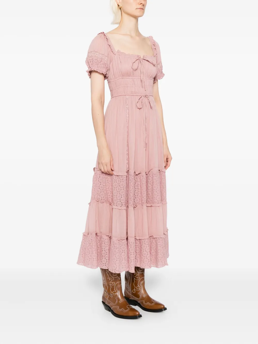 Free People Jurk met vallende zon Roze
