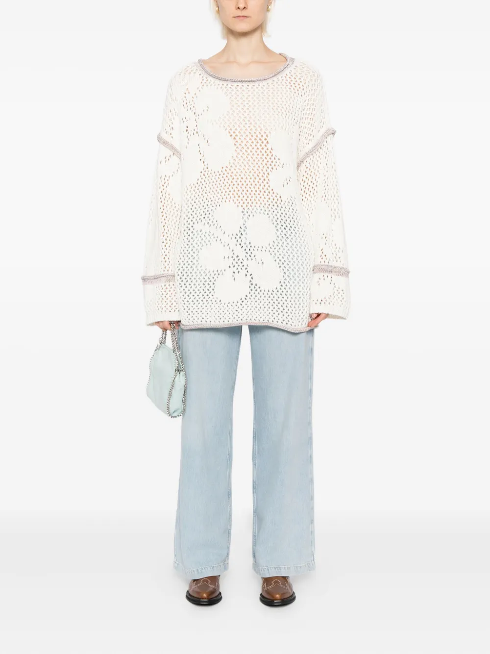 Free People Gestreepte jeans - Blauw