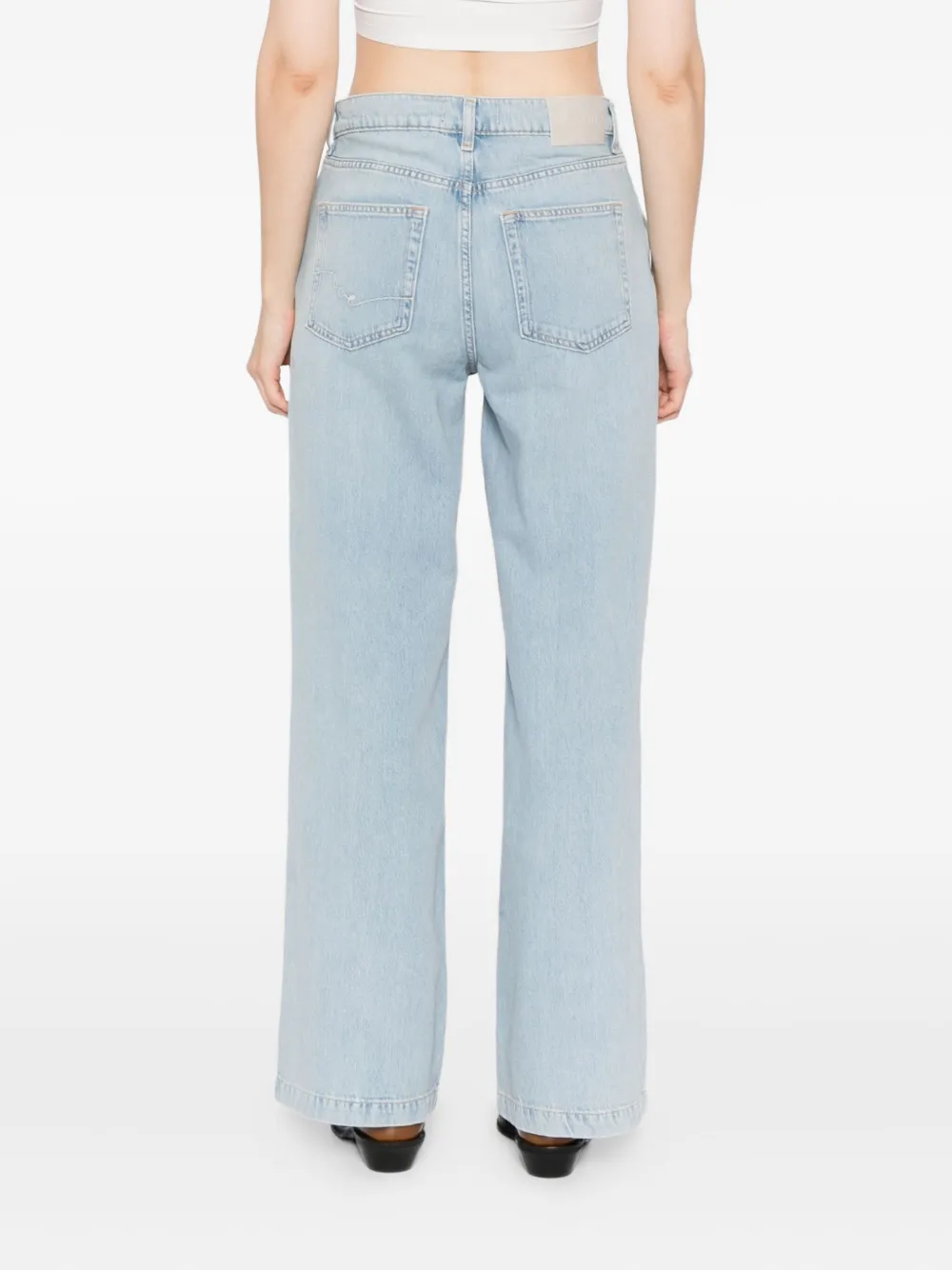 Free People Gestreepte jeans Blauw