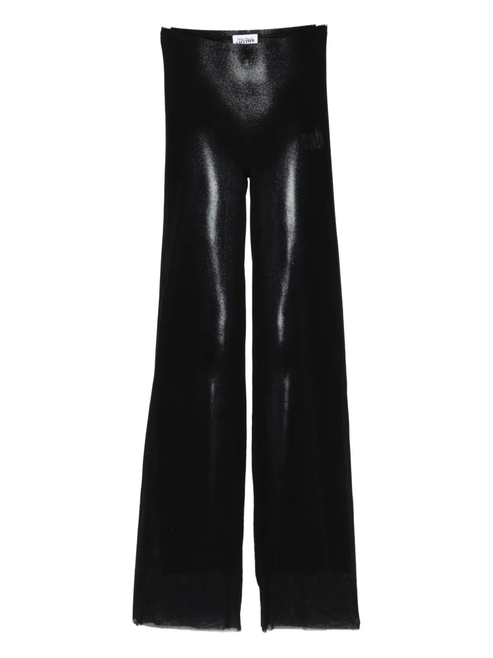 Jean Paul Gaultier Body-print Straight Trousers In Black