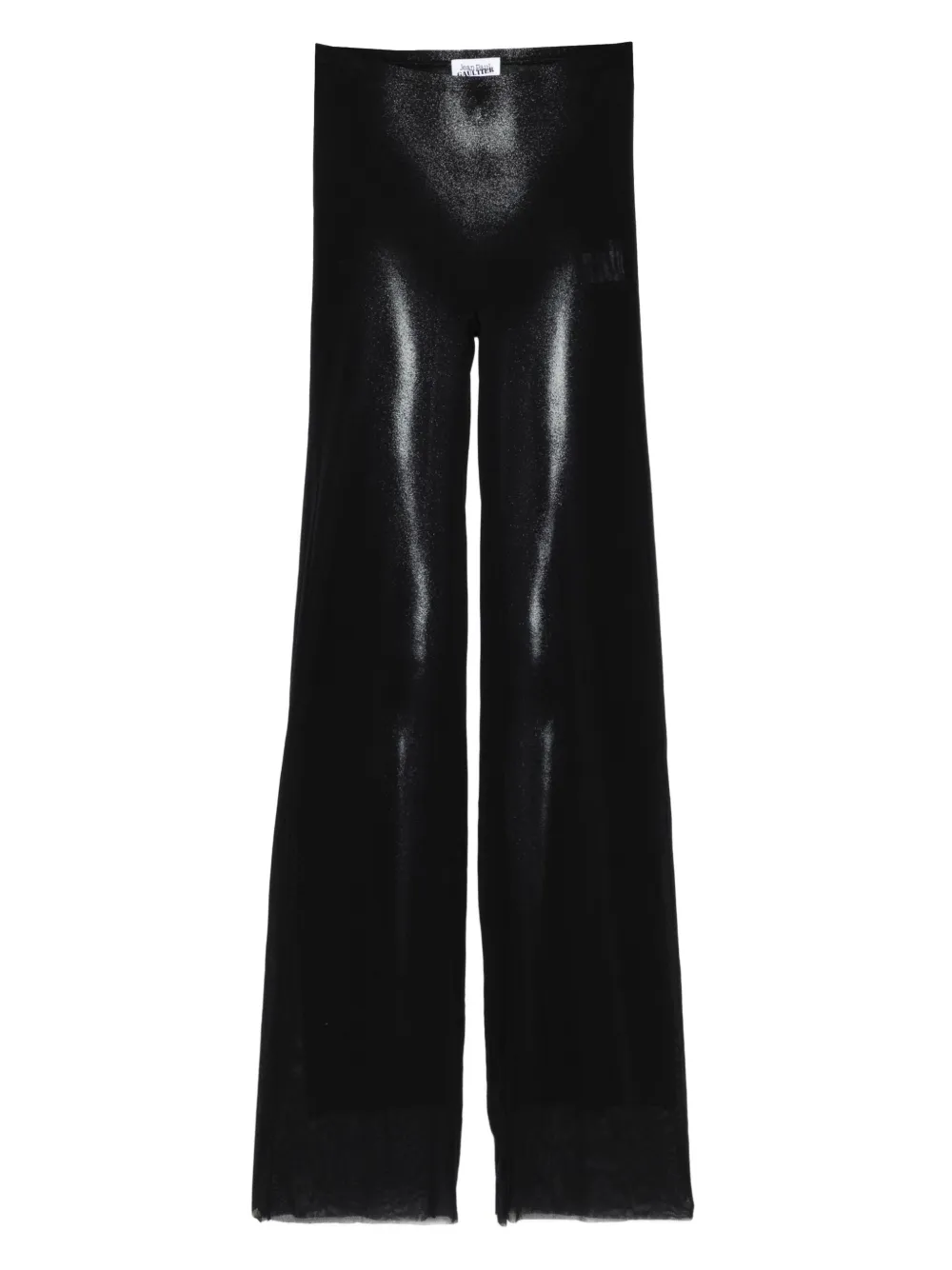 Jean Paul Gaultier body-print straight trousers | Black | Image 1