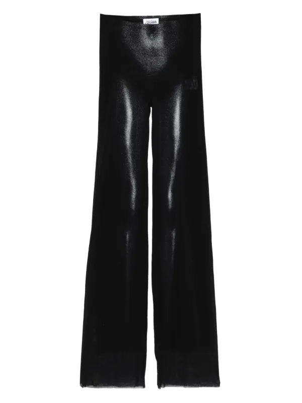 Jean Paul Gaultier Body-print Straight Trousers in Black
