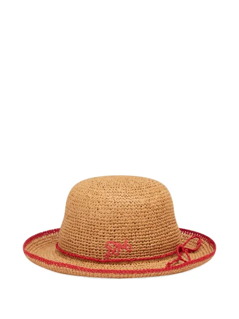DAMSON MADDER roll-back raffia hat