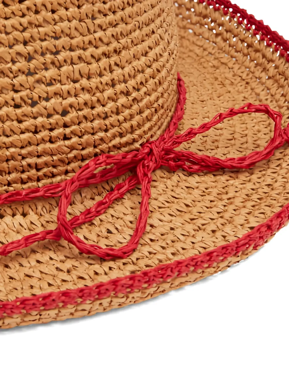DAMSON MADDER roll-back raffia hat - Bruin