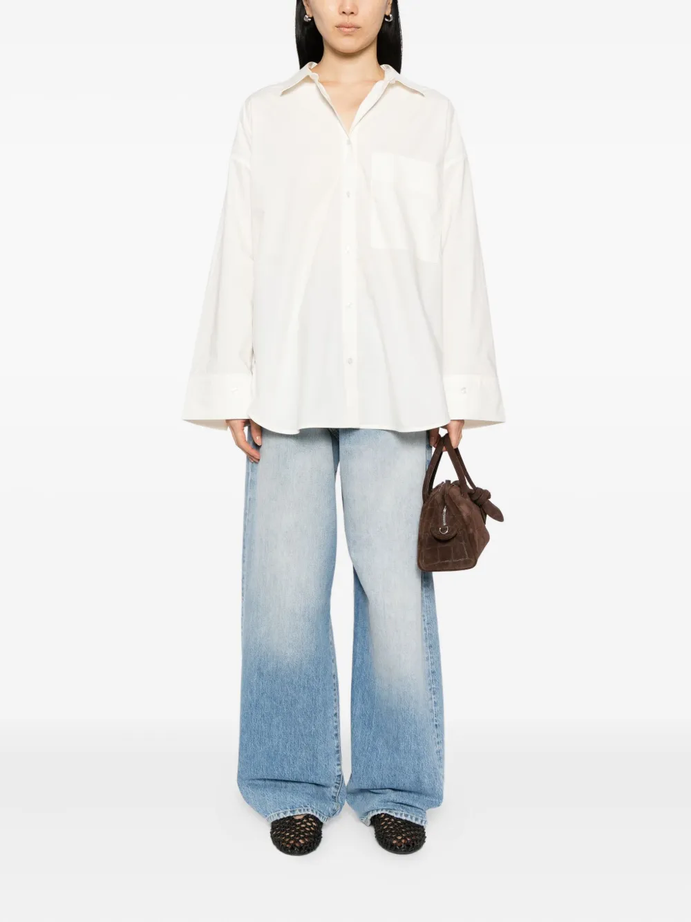 By Malene Birger Derris klassieke blouse Beige