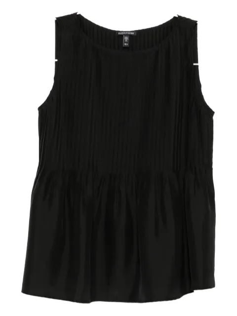 Eileen Fisher pleated silk top