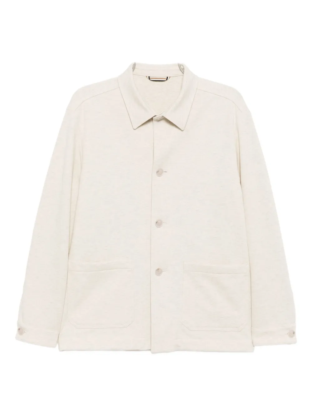 Hugo Boss Button-up Shirt Jacket In White
