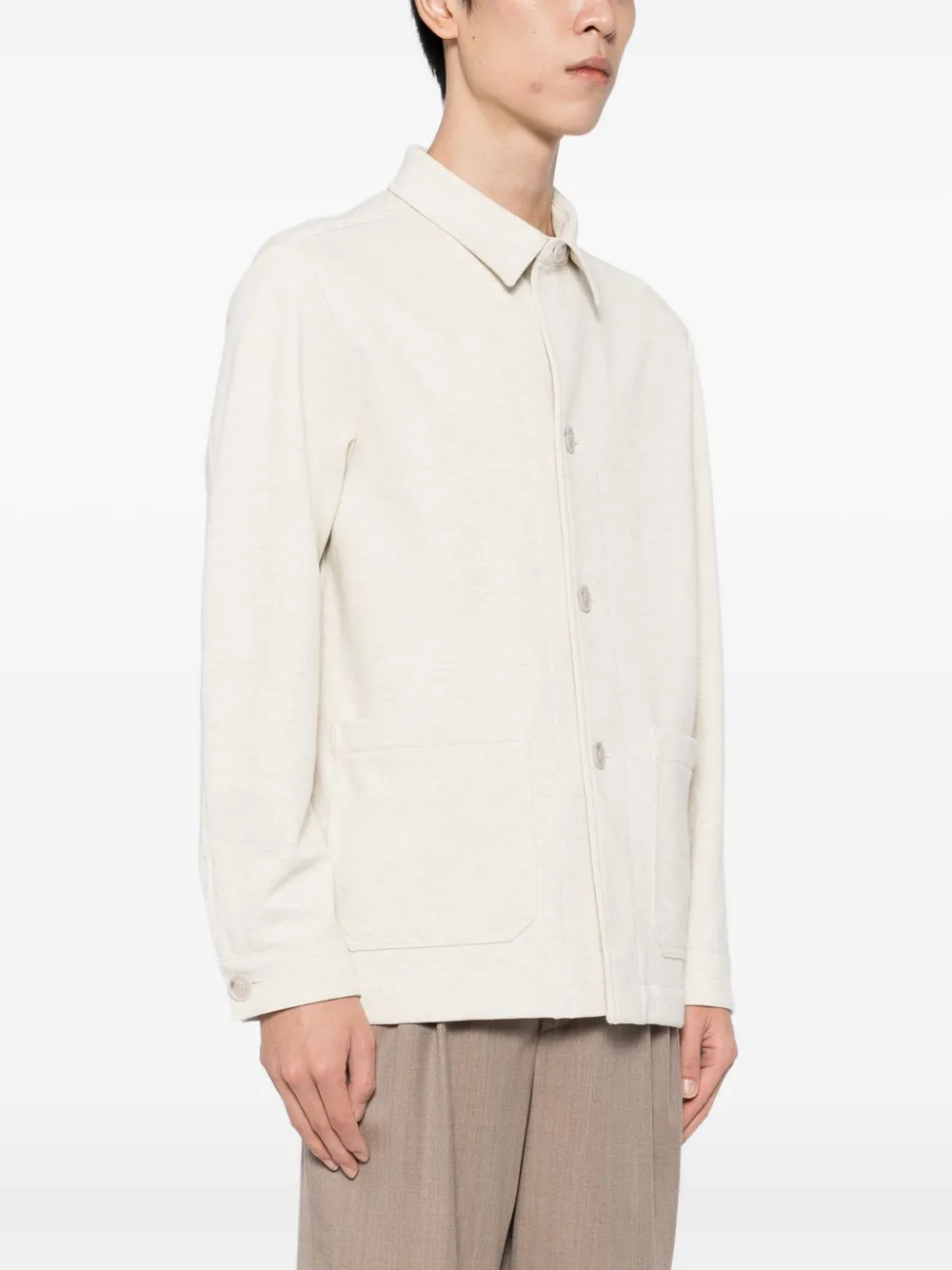 BOSS Button-up shirtjack Beige