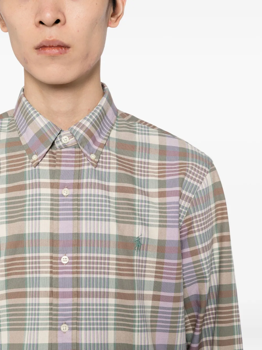 Polo Ralph Lauren Geruit overhemd Beige
