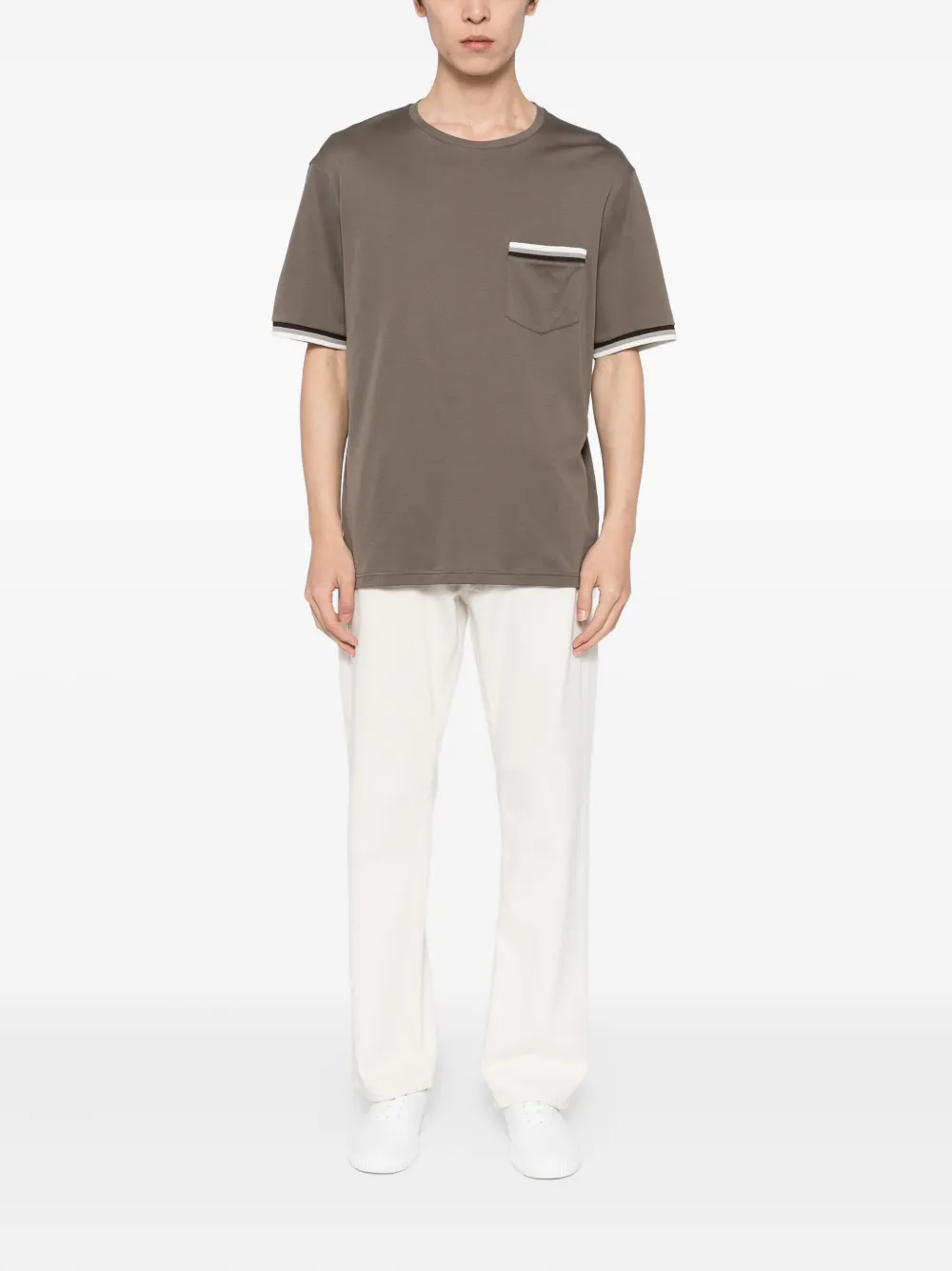 Herno T-shirt met korte mouwen - Beige