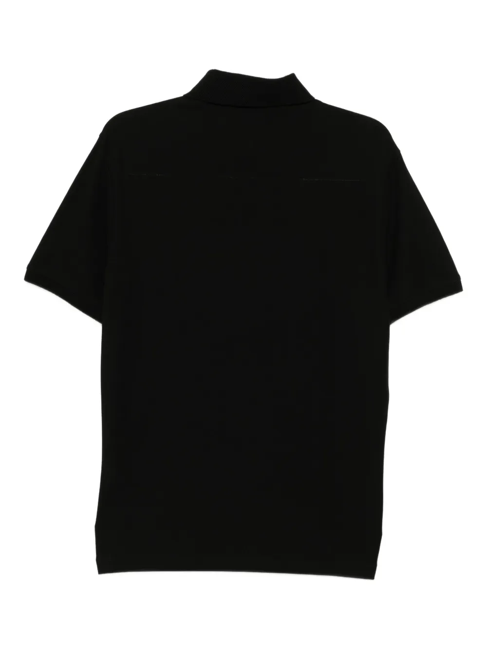 Emporio Armani Katoenen poloshirt met geborduurd logo Zwart