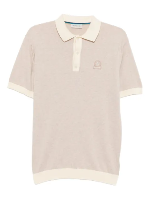 SANDBANKS logo-embroidered polo shirt