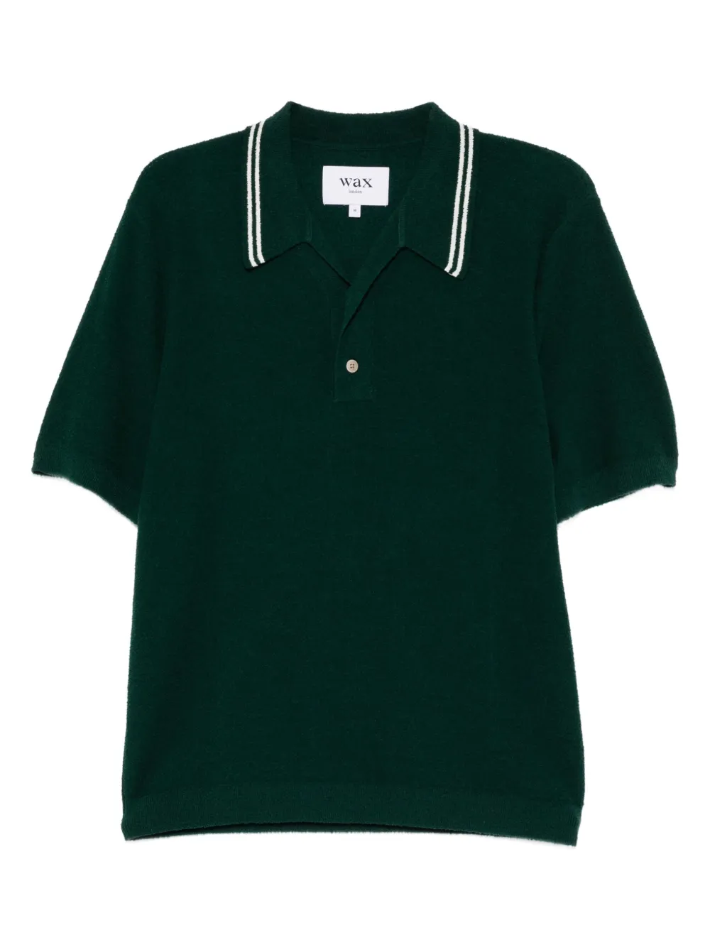 Wax London boucle short-sleeves polo shirt | Green | Image 1