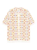 Wax London dorset geo crochet shirt - Neutrals