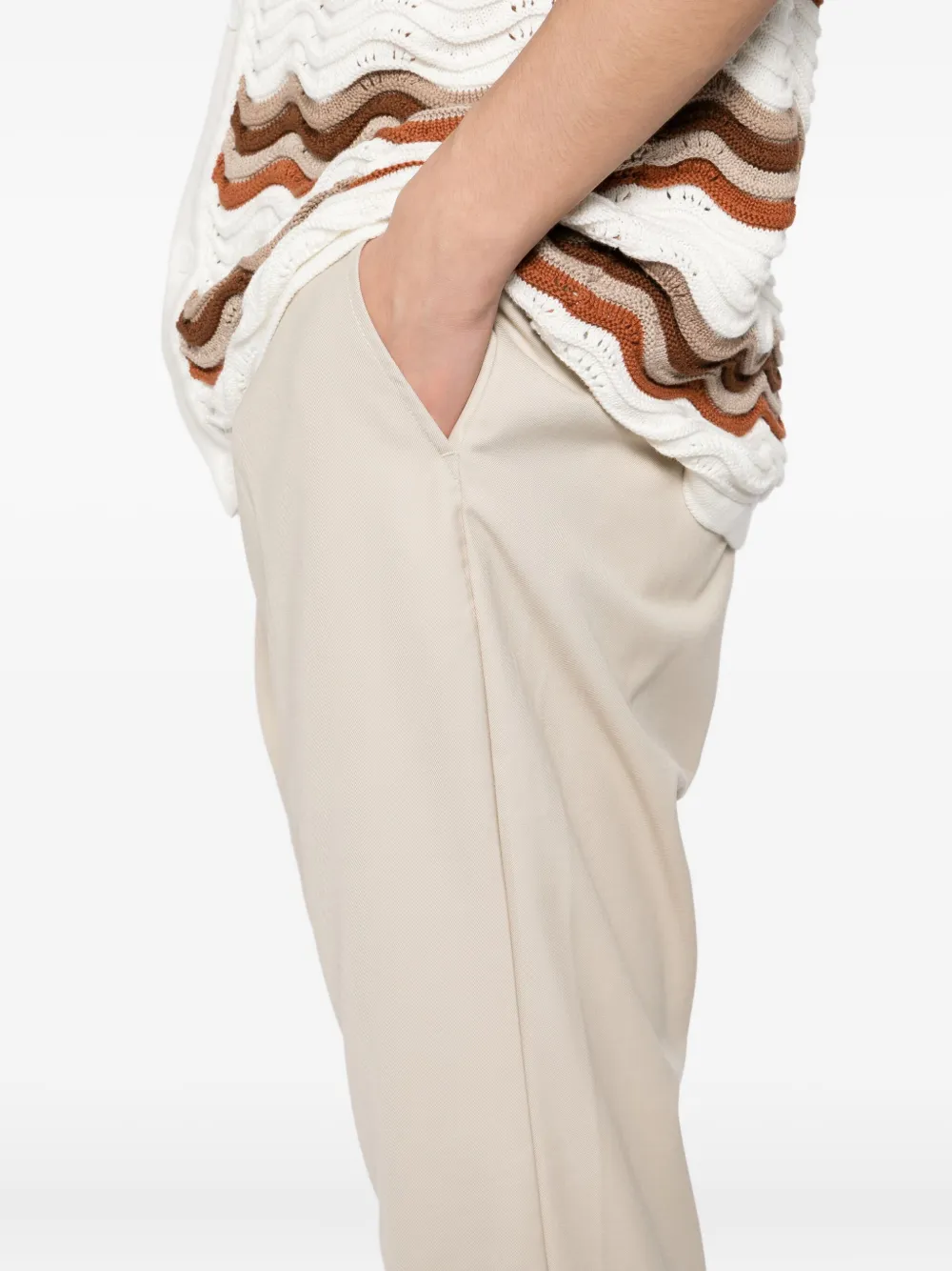 Raith Waist-strap Trousers In Neutral