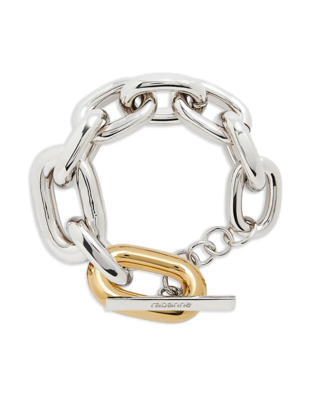 Rabanne chain-link oval-link bracelet - シルバートーン Rabanne chain-link oval-link bracelet - シルバートーン