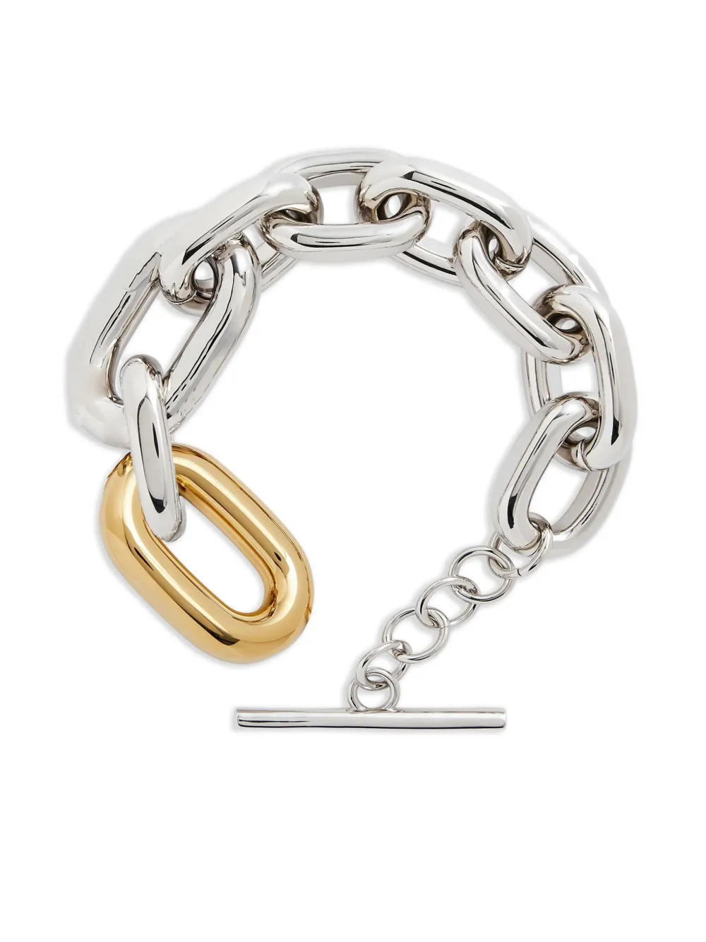 Rabanne chain-link oval-link bracelet | Image 2