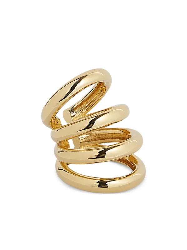Rabanne Punk Ear Cuff in Gold