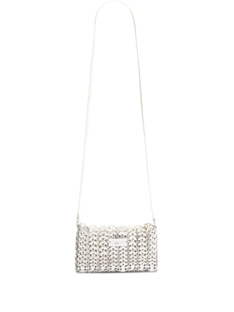 Rabanne 1969 metallic-link leather cross body bag