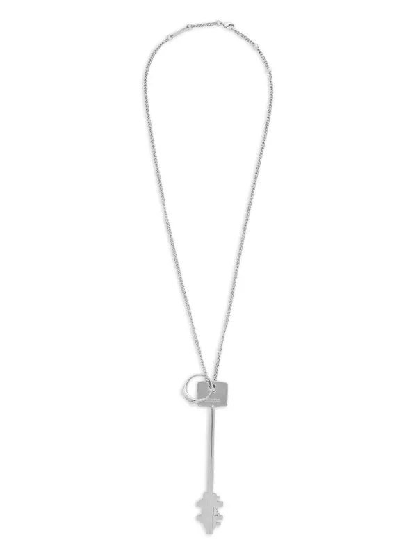 Rabanne Key-pendant Necklace in Silver