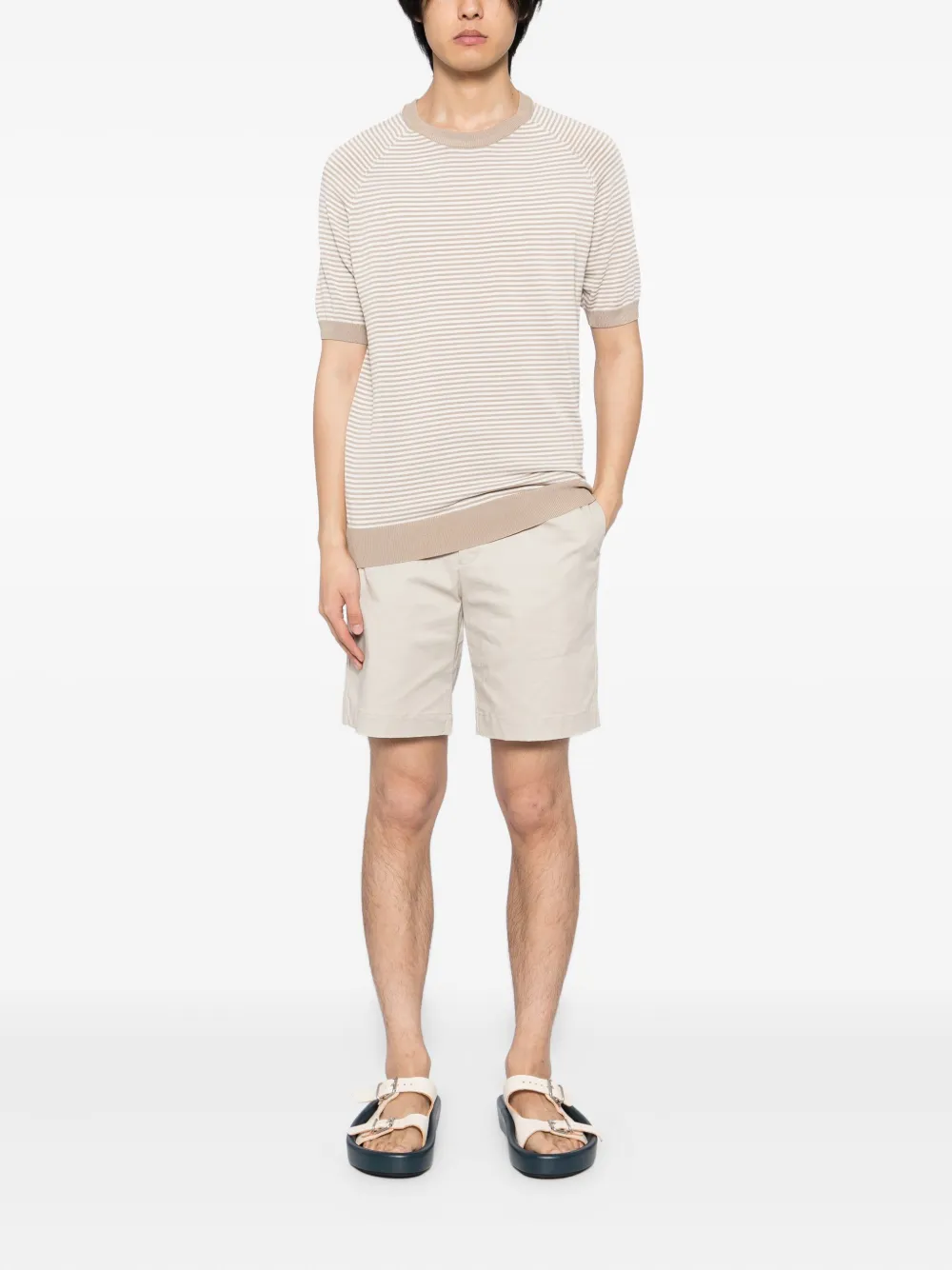 RAITH Shorts van katoenblend - Beige