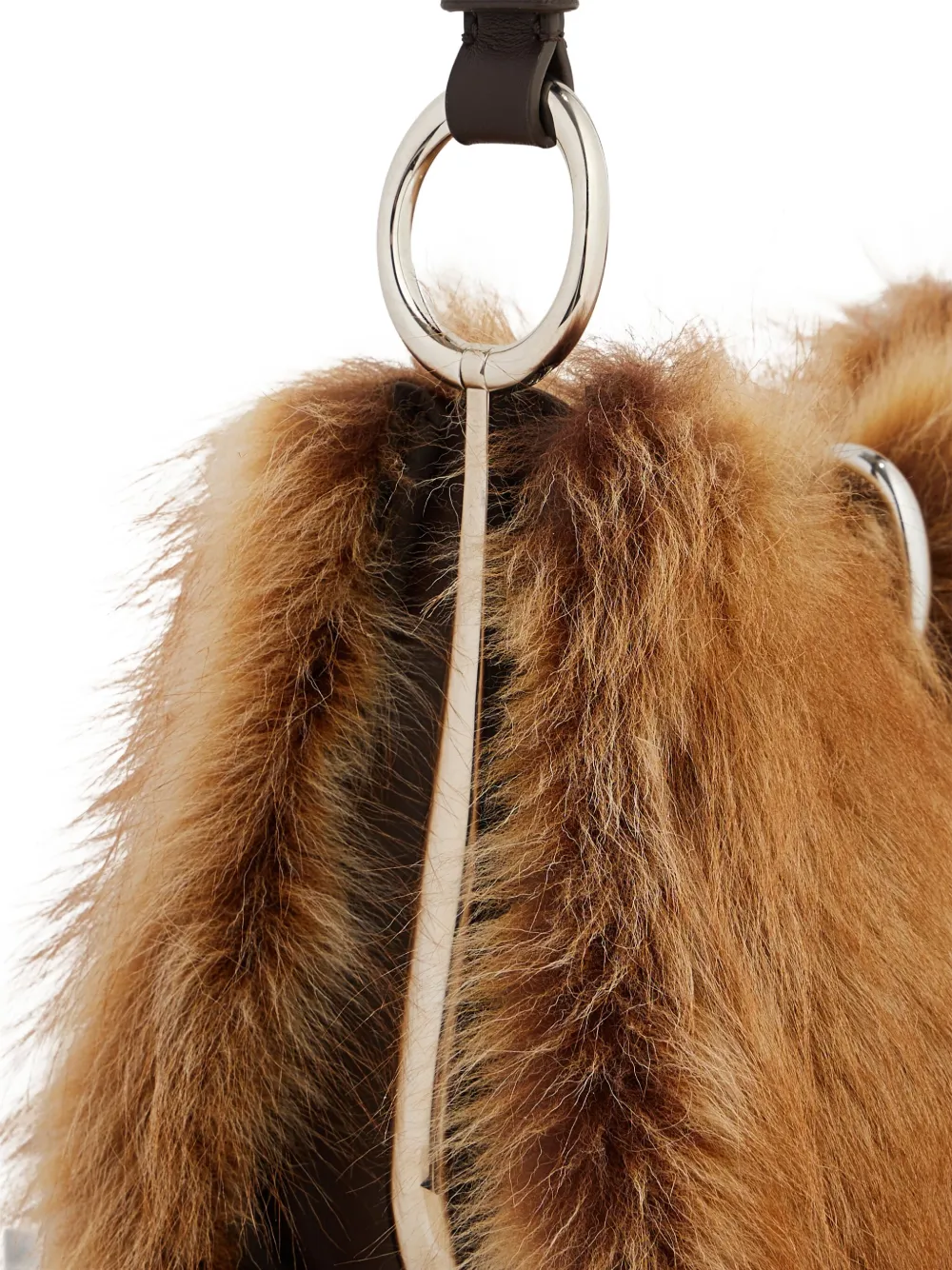 Rabanne Schultertasche Mit Ringdetail In Brown