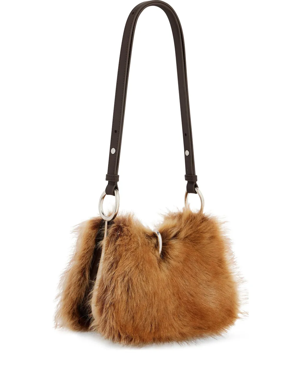 Rabanne Schultertasche Mit Ringdetail In Brown