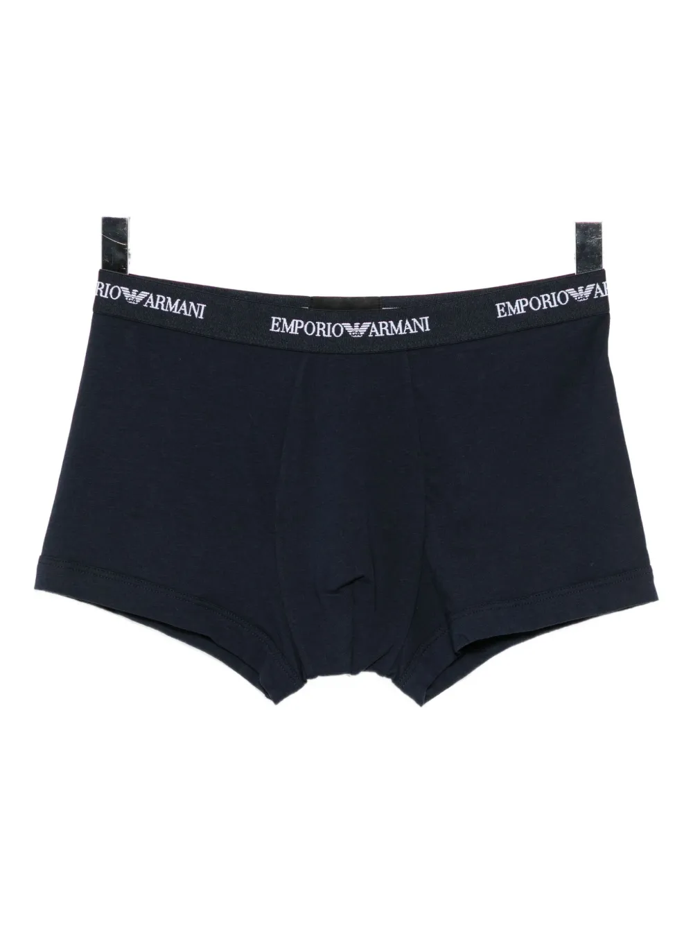 Emporio Armani Drie boxershorts met logoband Blauw