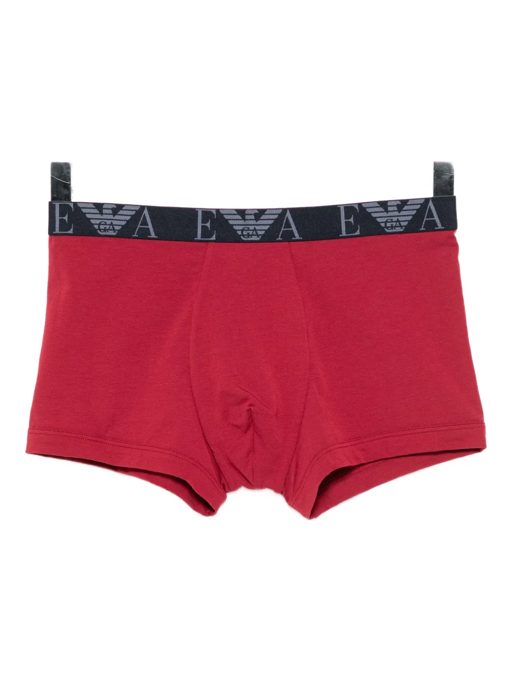 Emporio Armani Drie boxershorts met logoband Rood