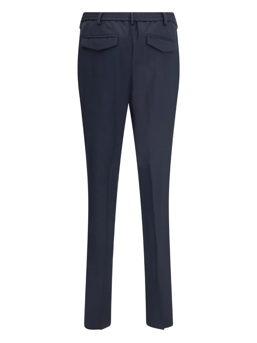 Lardini elasticated-waistband flap-pocket trousers - Blauw