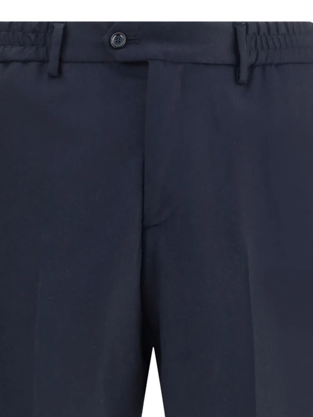 Lardini Broek met elastische tailleband en klepzak Blauw