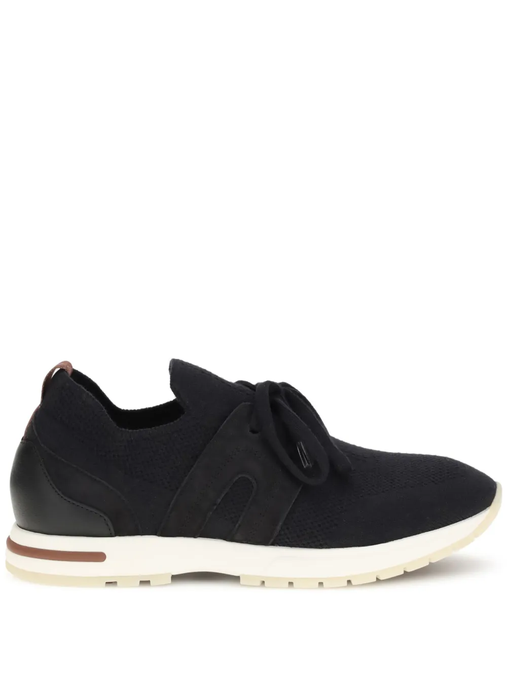 suede-panel sneakers