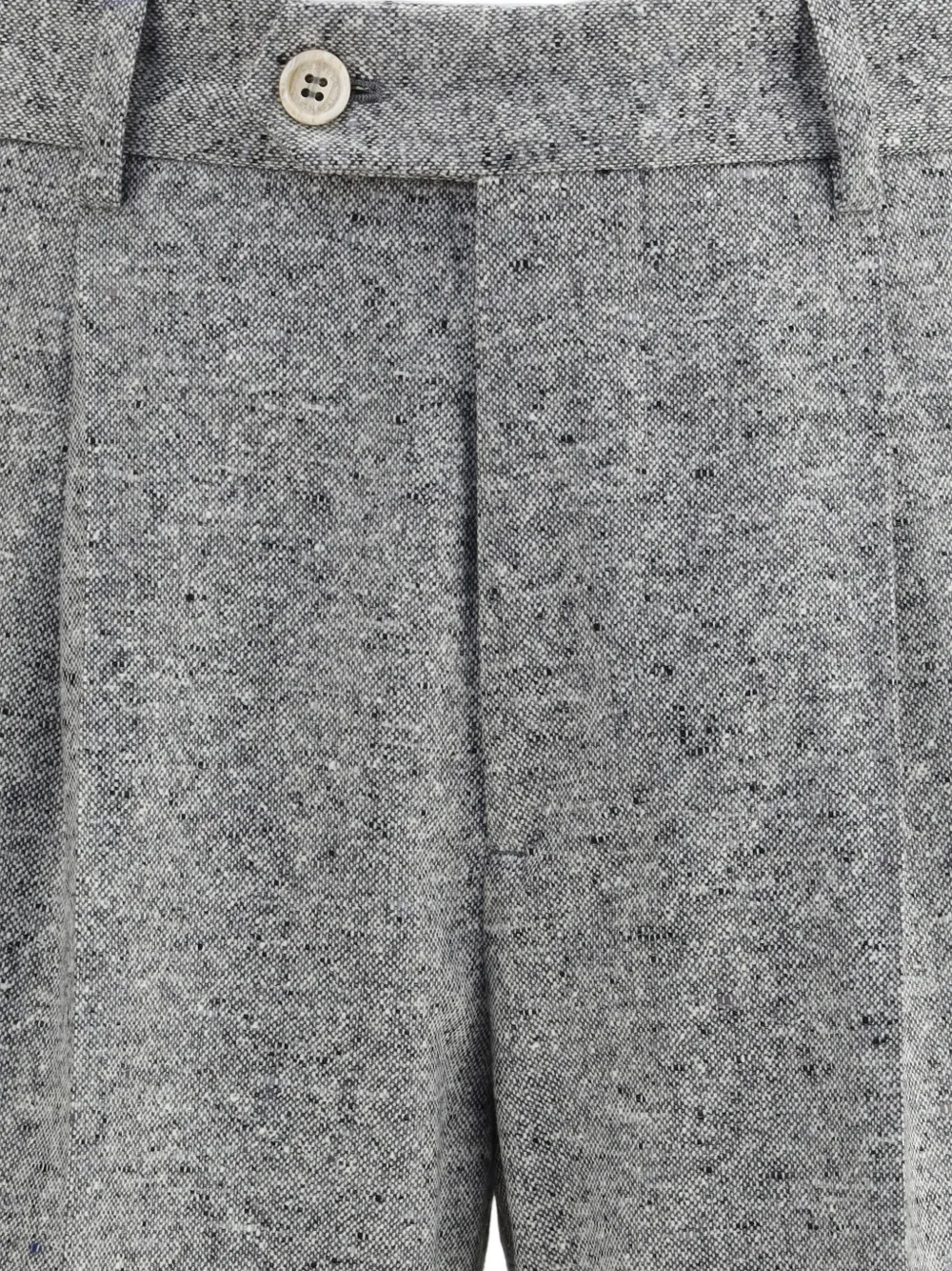 Brunello Cucinelli double-breasted textured suit Grijs