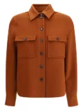 Loro Piana button-front patch-pocket shirt jacket - Orange
