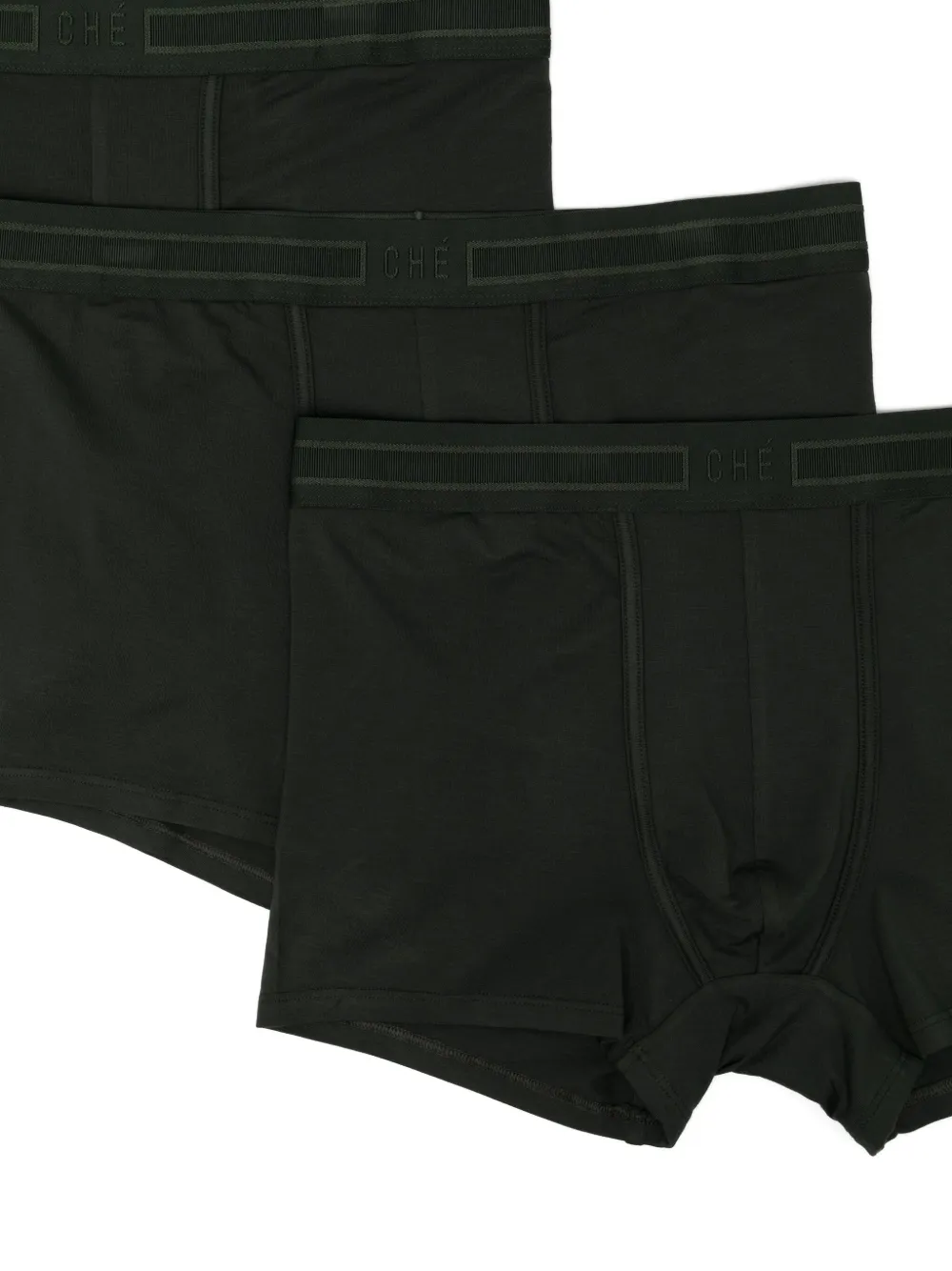 Che Logo-waistband Boxers (set Of Three) In Black