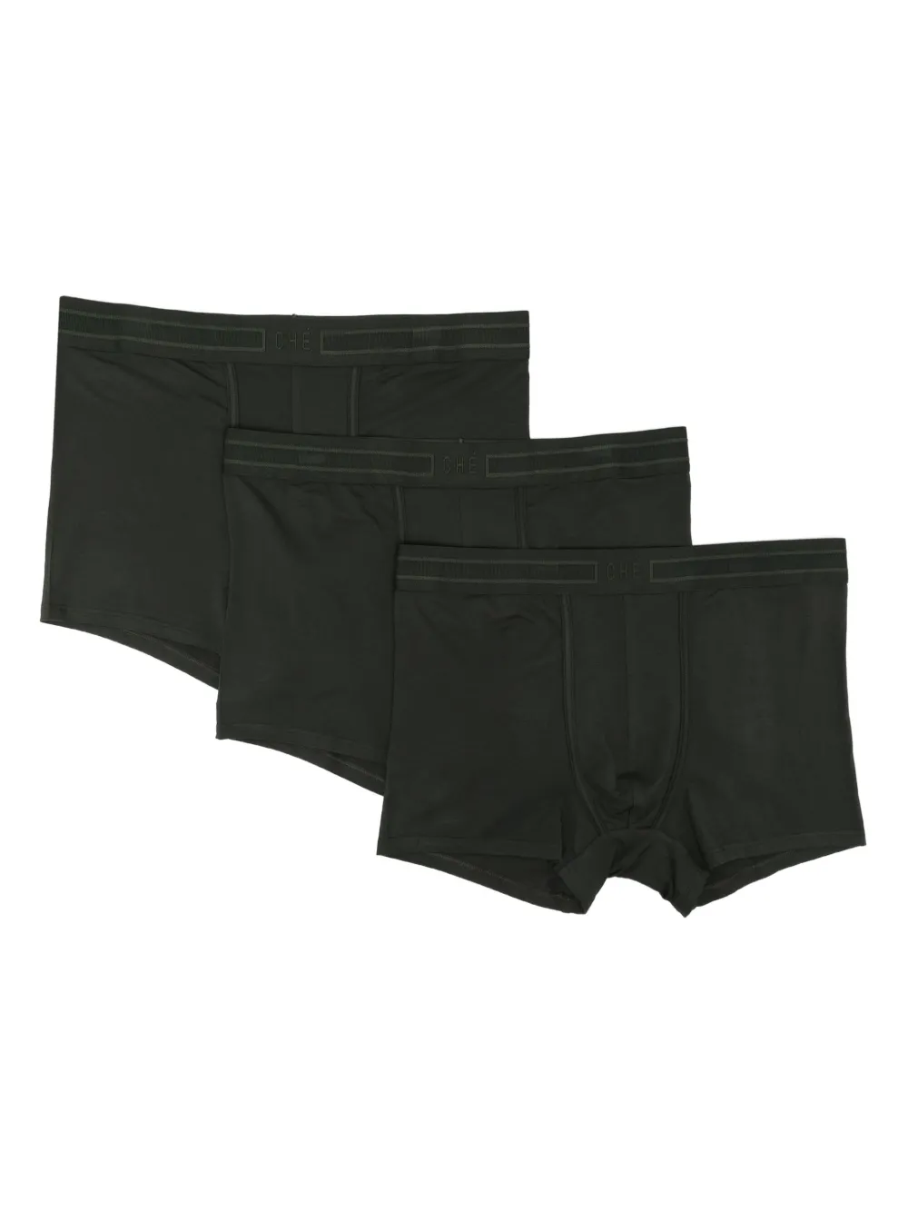 Che Logo-waistband Boxers (set Of Three) In Black