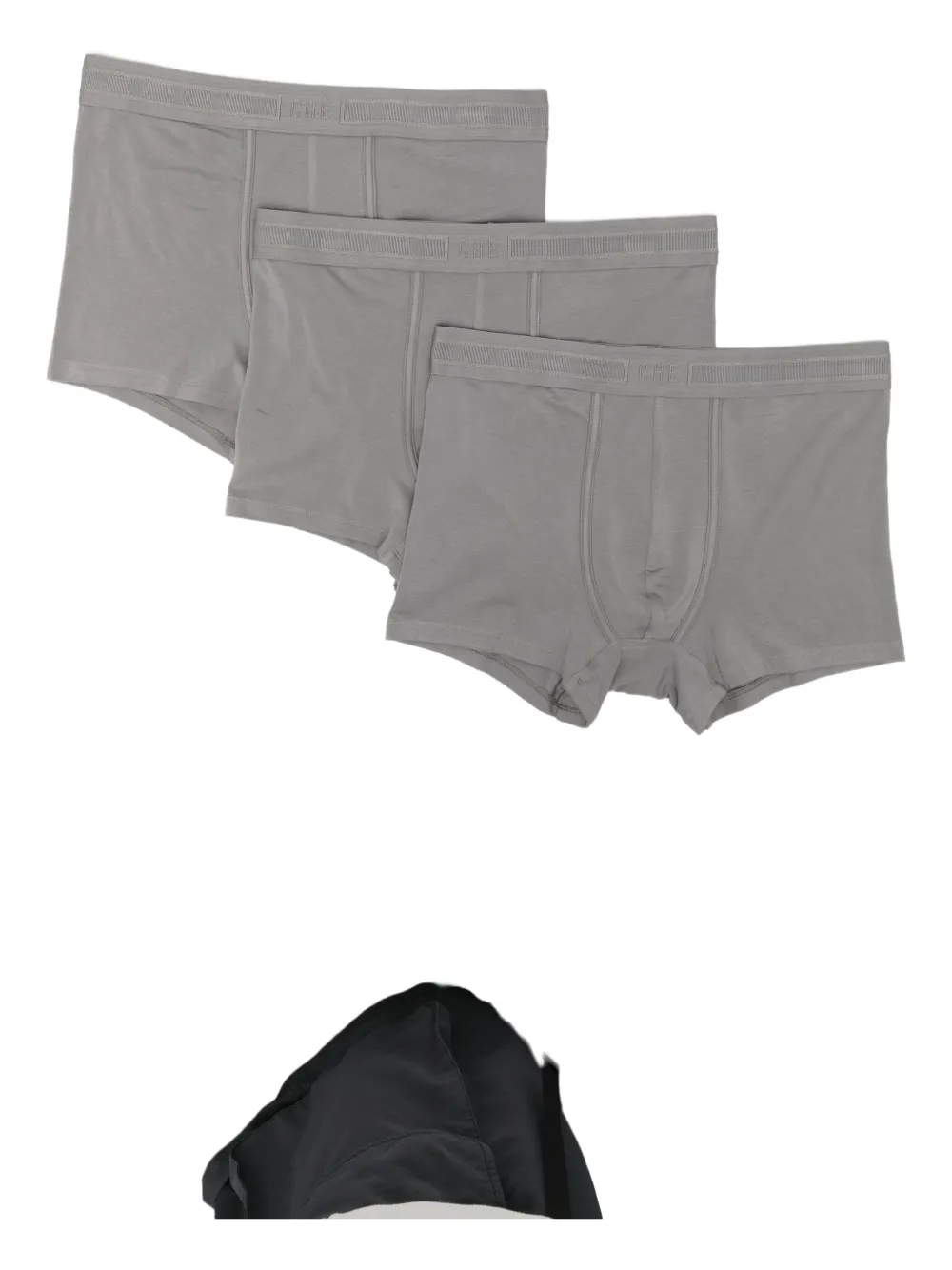 Che Logo-waistband Boxers (set Of Three) In Gray